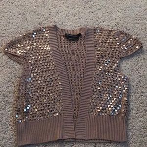 BCBGMAXAZRIA gold top